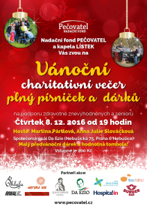 Plakát na vánoční večer NF Pečovatel